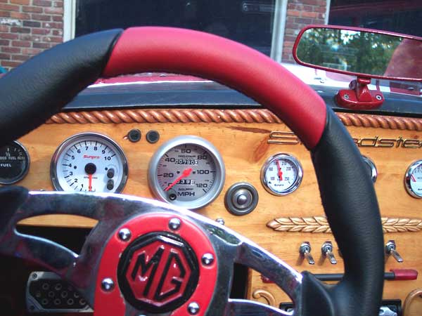 dashboard and steering wheel