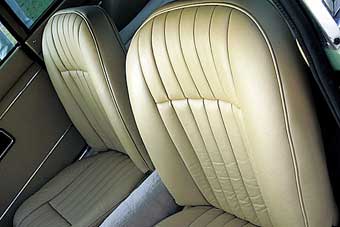 MGB custom leather upholstery