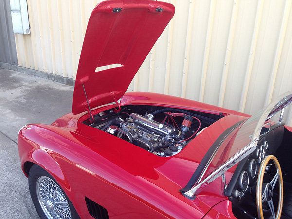 Cobra hood scoop, viewed from below.