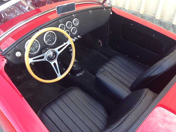 Custom dashboard to mimic Shelby Cobra 289.