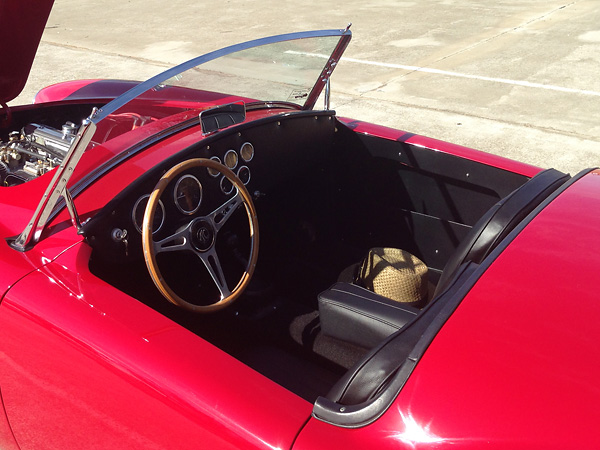 Steering wheel from an original AC cobra.