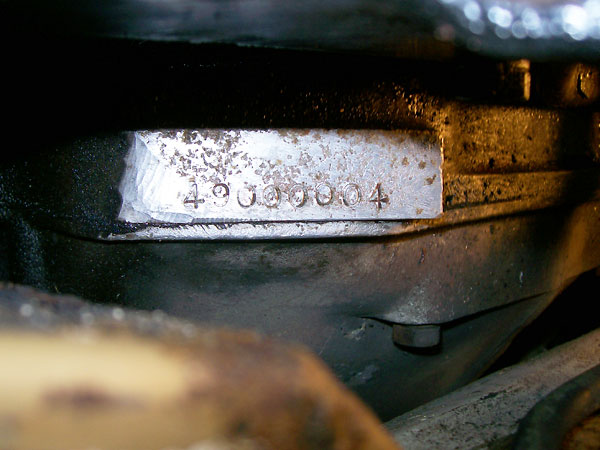 The engine serial number on prototype number 96 is 49000004.