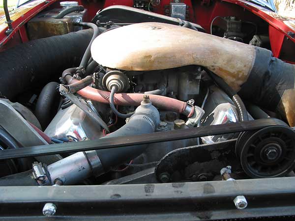 GM Varijet carburetor on stock manifold