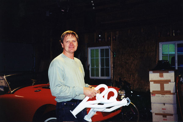 Craig Roush shows us his custom-built exhaust headers.