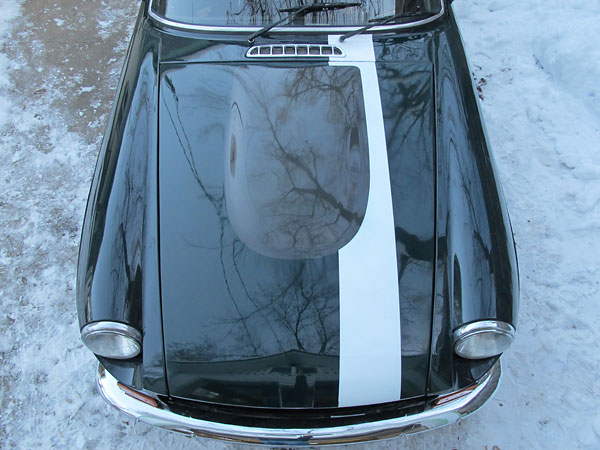 Carbon fiber MG RV8 style bonnet.