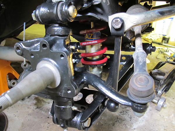 Coilover Front Suspension with Dropped Spindles