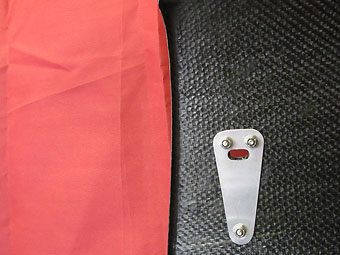 OMP aluminum hood pin - bottom