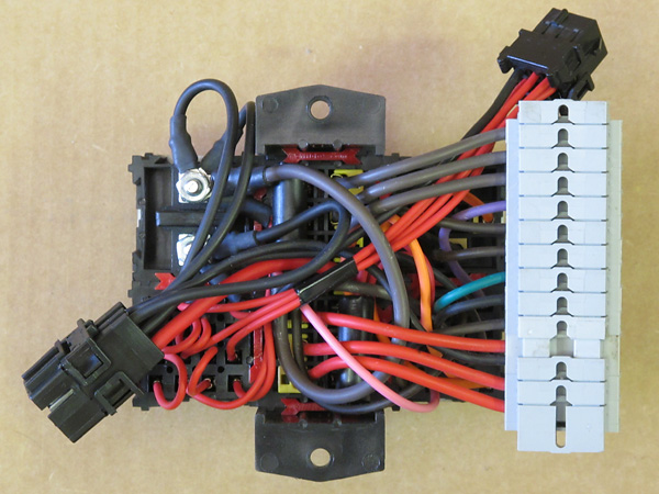 Fuse and relay center (bottom view).