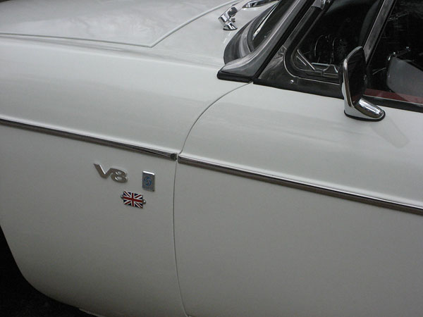 V8 badge