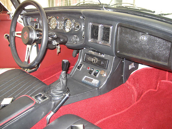 leather covered MGB steering wheel