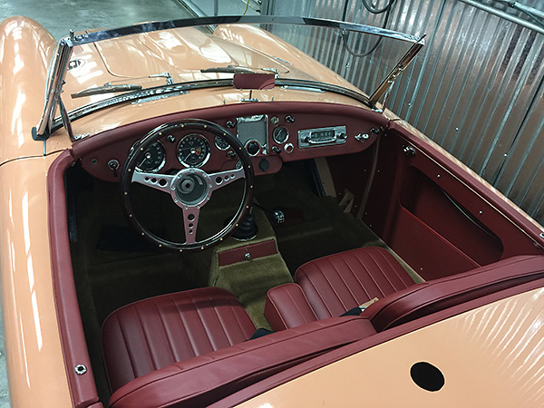 Handsome custom MGA interior.