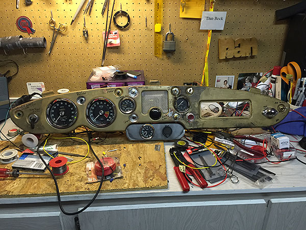 Original gauges, restored by West Valley Instruments.