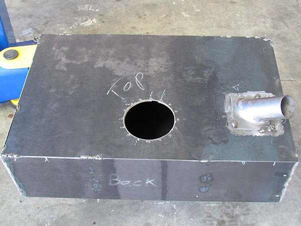 Owner produced 16-gauge steel gas tank with in-tank fuel pump.