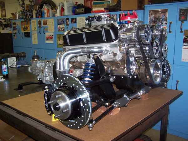 Ford crate engine dressed-up for installation.