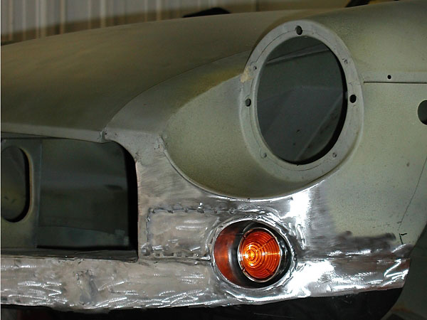 Cobra-style recessed parking lamps (Factory Five Racing part number 10621.)