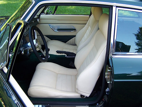 Fiero seats with Mr Mike brand Italian Style seat covers in Lamborghini (cream) colored leather.