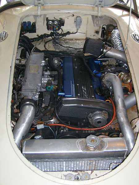 Intercooled Nissan CA18DET (16 valve, DOHC).