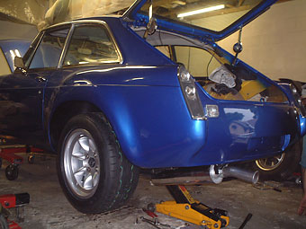 hanging the stainless muffler