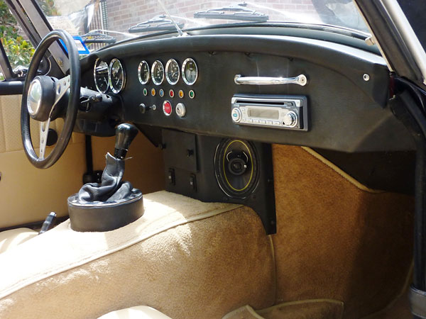 Custom built instrument panel.