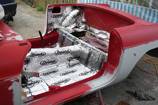 Dynamat Extreme sound deadening material.