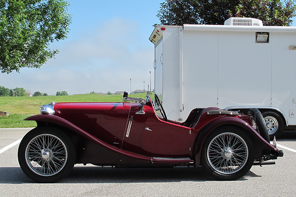 Swoopy styling: P-type was the second MG Midget to have running boards.