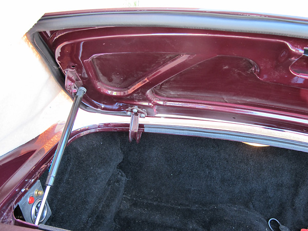 Inspired by Triumph TR-4, MGB boot lid cleverly sectioned and grafted back together.