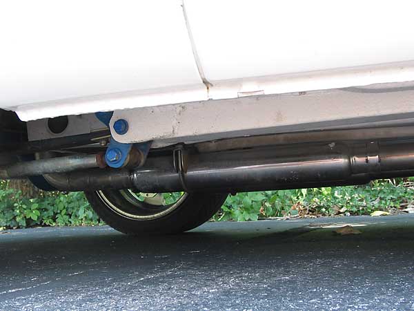 front spring mounts have been reinforced forward