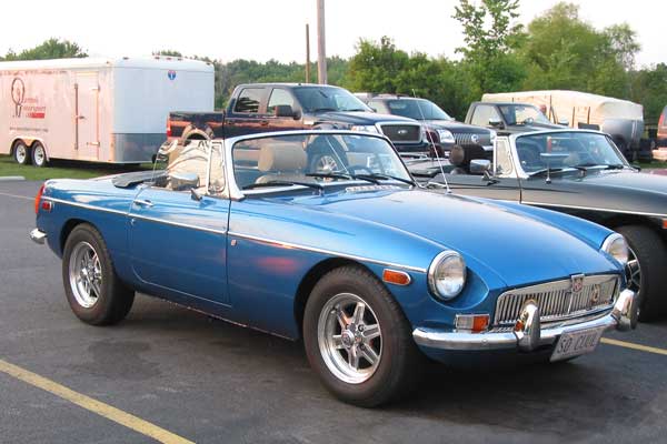 Don and Joan Nicholls's 1977 MGB Roadster with 1995 Camaro 3.4L V6 engine