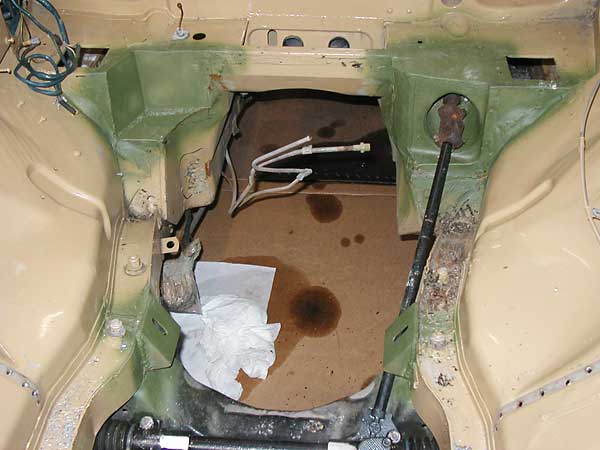 Engine compartment modifications where done by Glen Towery