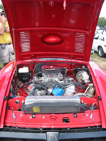 stock Buick manifold, with Edelbrock 550cfm carburetor