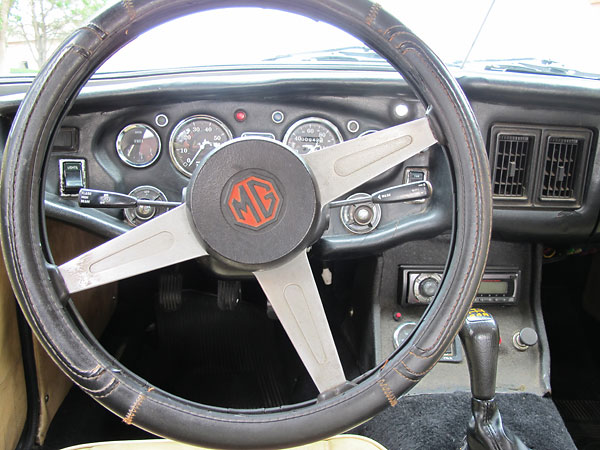 Gear shifter sits neatly in the original location.