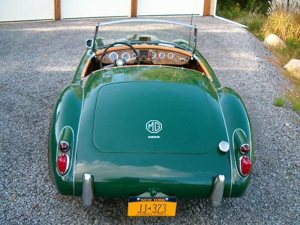 Harry Miller restored the paint and upholstery on this early MGA V8 conversion.