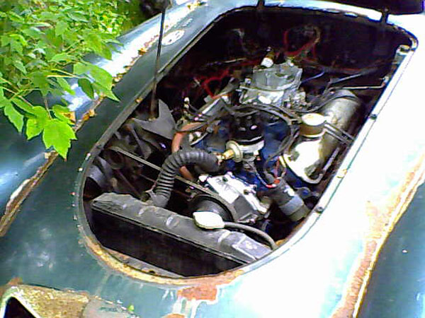 Original Ford 260 engine installation.