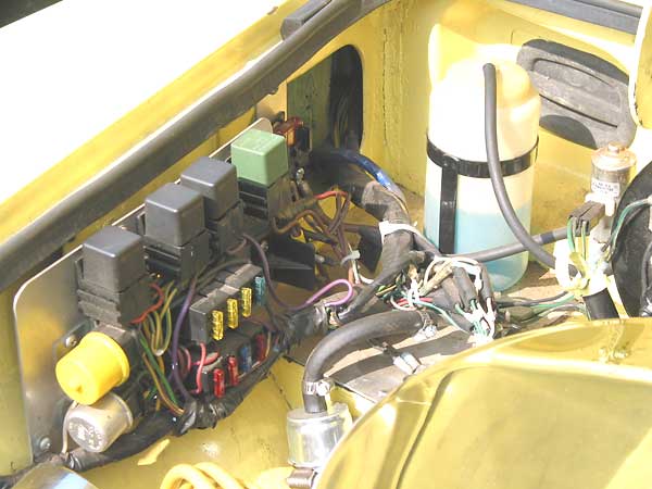 Harvey Leichti's electrical center and wiring harness