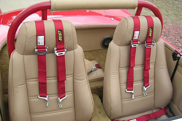 Fiero seats, and Diest four point safety harnesses