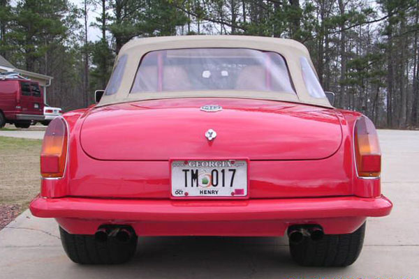 MGB bumpers painted body color