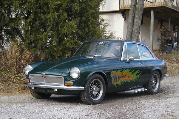 Howard Fitzcharles's 1974 MGB GT with Oldsmobile 215 V8