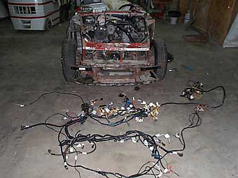 Chevy S10 wiring harness and fuse block