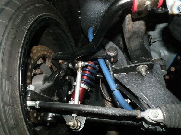 Fast Cars Inc. coilover front suspension with 7/8 inch anti-roll bar.
