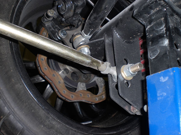 Ivan designed the brake caliper mounts, and had them made by Brisco in Swannanoa, NC.