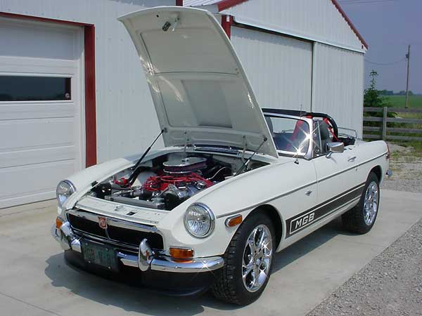 underside of MGB hood