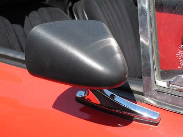 Larger-than-stock side view mirrors.