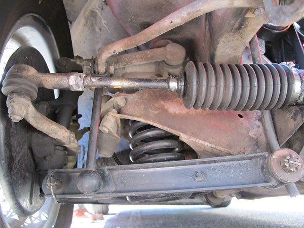 Stock MGB front suspension.