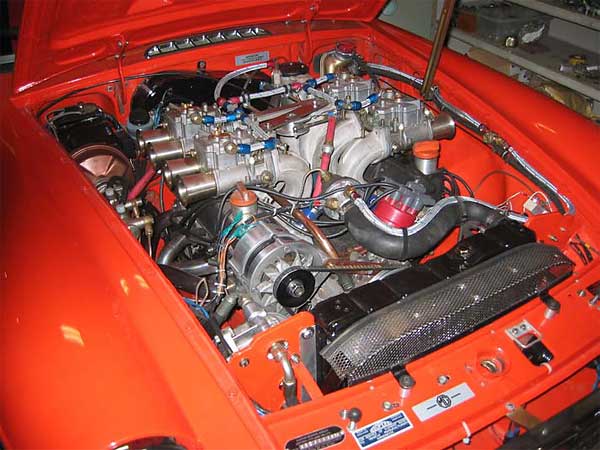 Rover 4.0L V8 Engine with Weber carbs