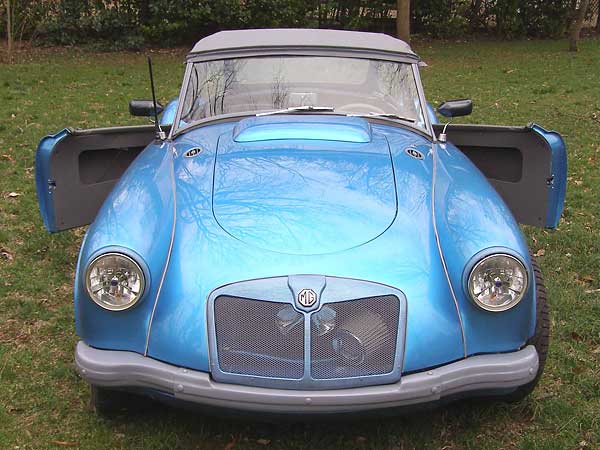 MGA grille with carbon fiber paint and stainless mesh