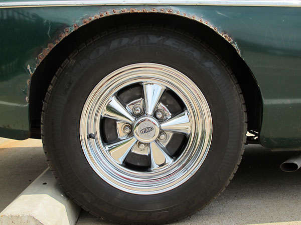 These Cragar S/S 14 inch 5-lug wheels had previously been installed on a 1966 Mustang GT.