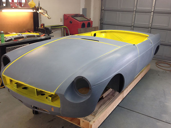 All exterior body surfaces get painted together to help ensure even finish application.