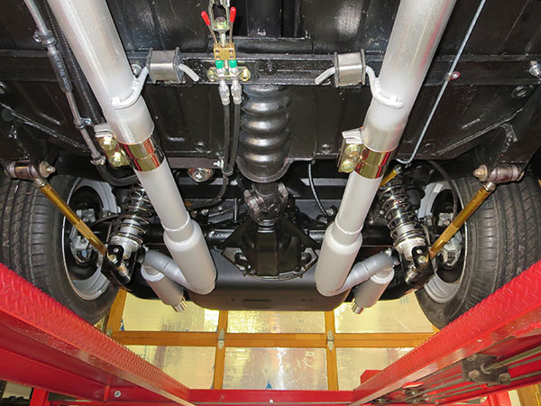CCE 4-link adjustable coil-over rear suspension.