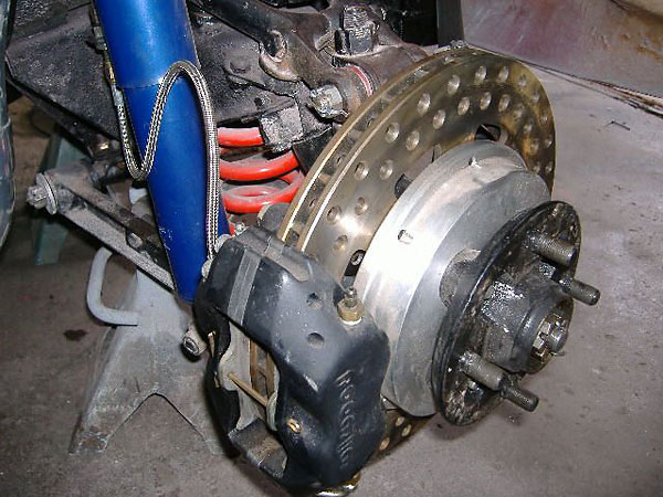 vented rotors and Wilwood calipers