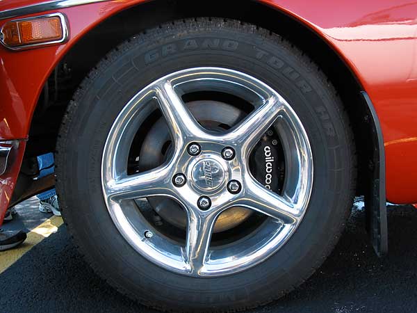 front wheel and tire